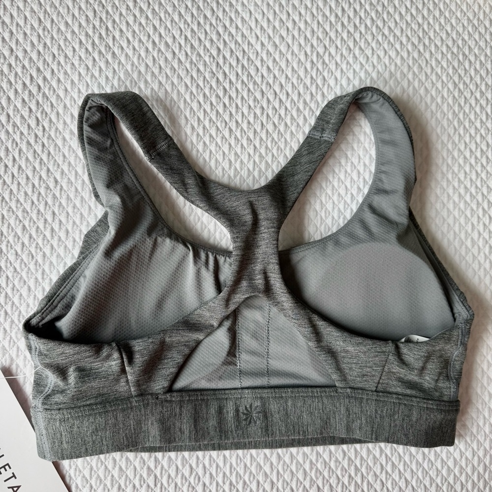 Athleta Women’s Ultimate Bra A-C Racerback Sports Heathered Gray  Size XS - Picture 8 of 8